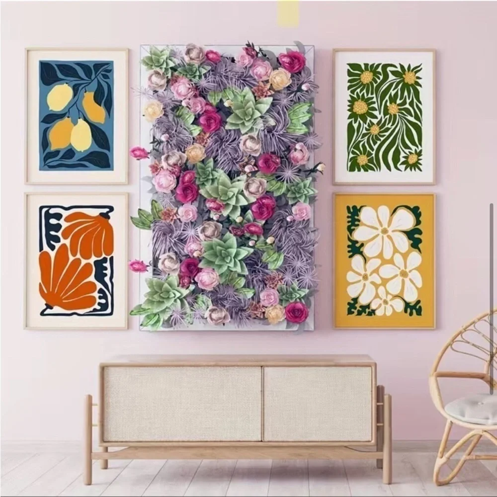 Canvas Wall Tapestry UNFRAMED Art Print, Colorful, Boho, ~14x18 in (Choice)